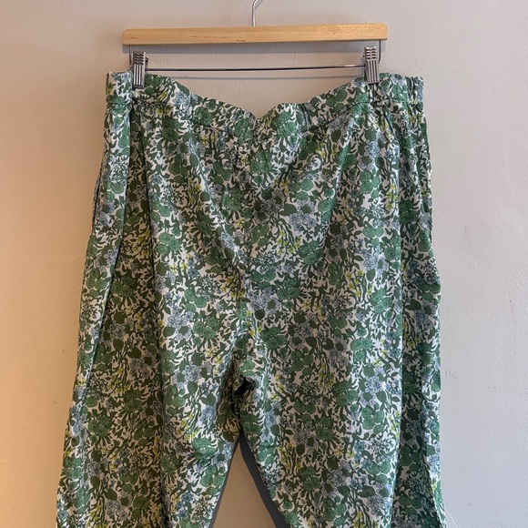 Long-sleeve cotton poplin pajama set in fête floral women’s 3XL - Picture 6 of 8